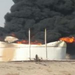 آتش‌سوزی مخزن مواد نفتی در بندرعباس